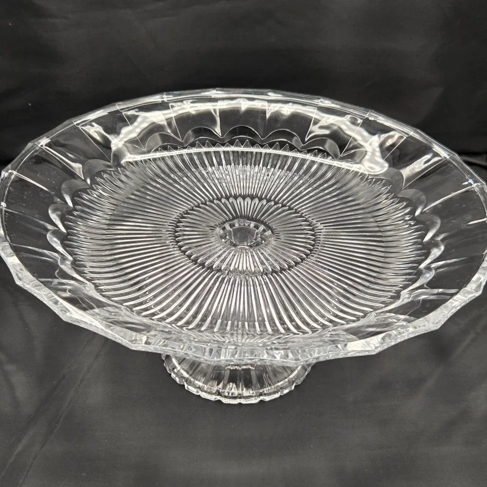 Celebrations by Mikasa Bella Court Collection Footed Pedestal Cake Plate Stand